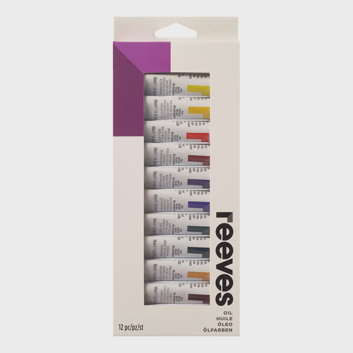Reeves Set Oil Paint 10Ml 12Pce