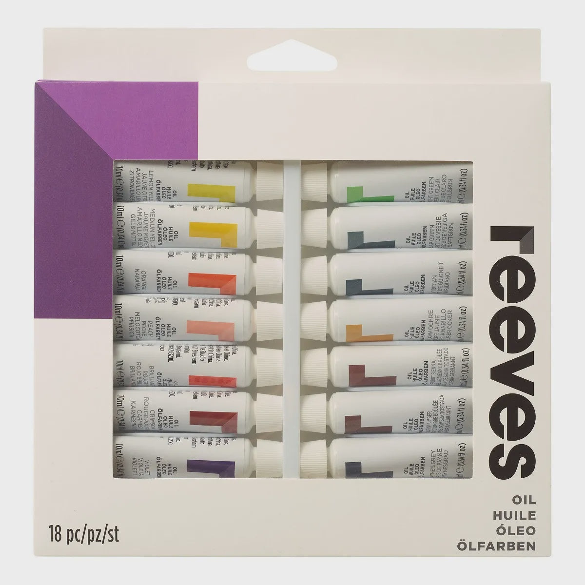 Reeves Oil Paint Set 18 x 12ml