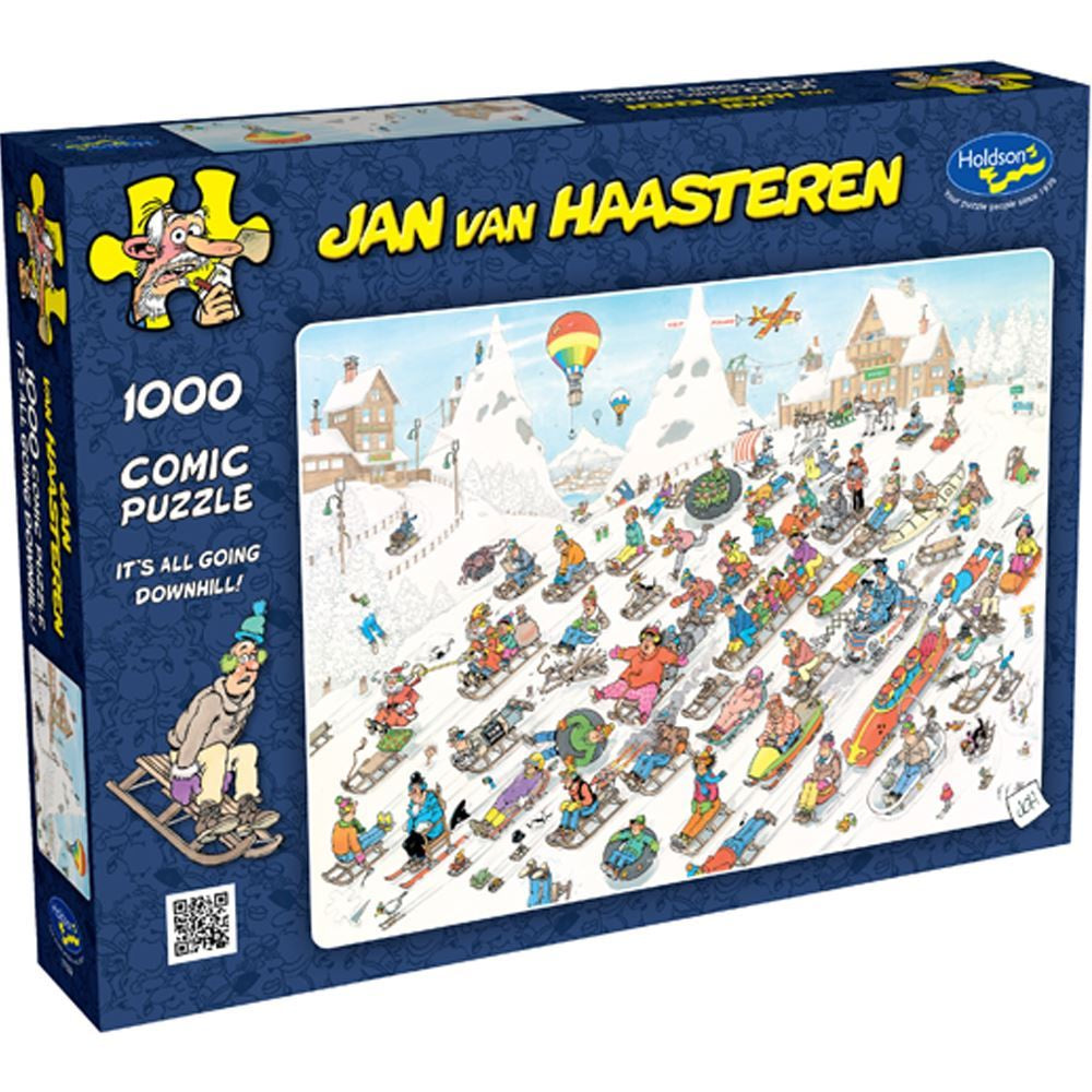 Holdson Puzzle - Jan Van Haasteren, 1000pc - Its Going Downhill!