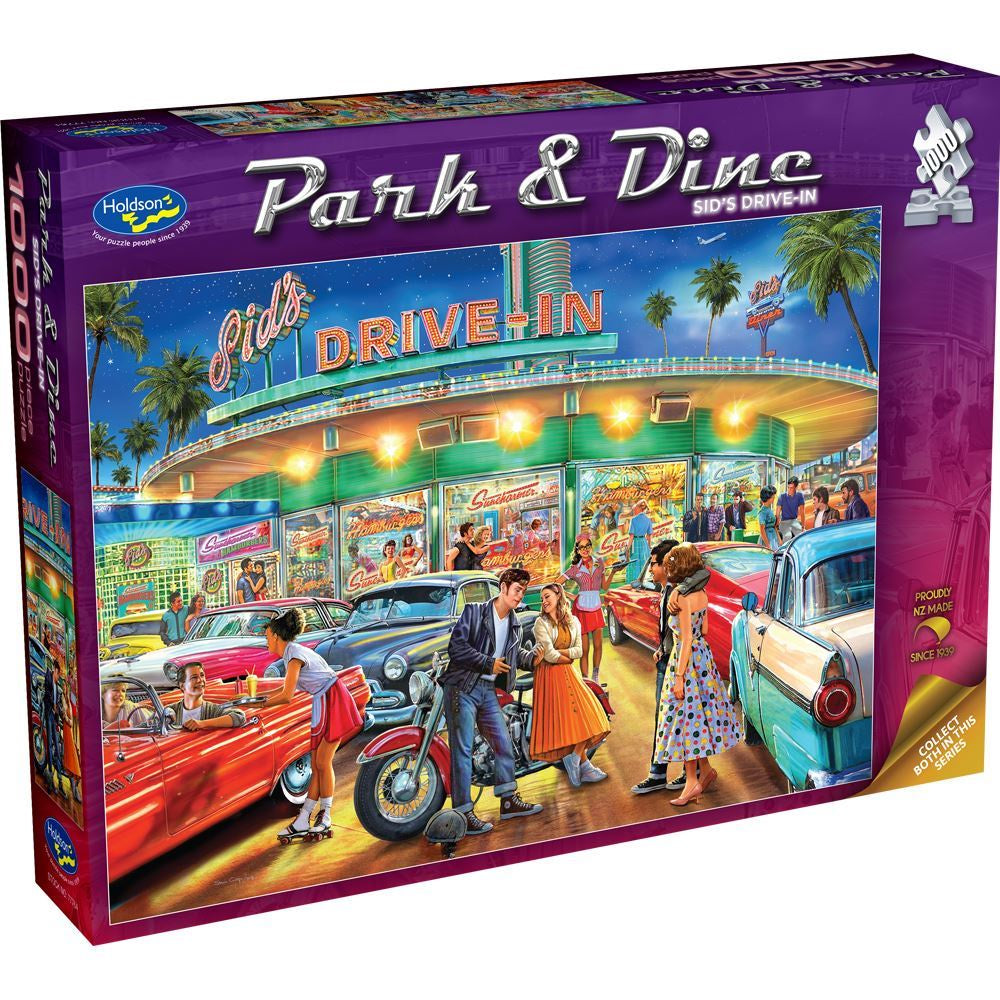 1000 Pc Park And Dine Sids Drive In Puzzle