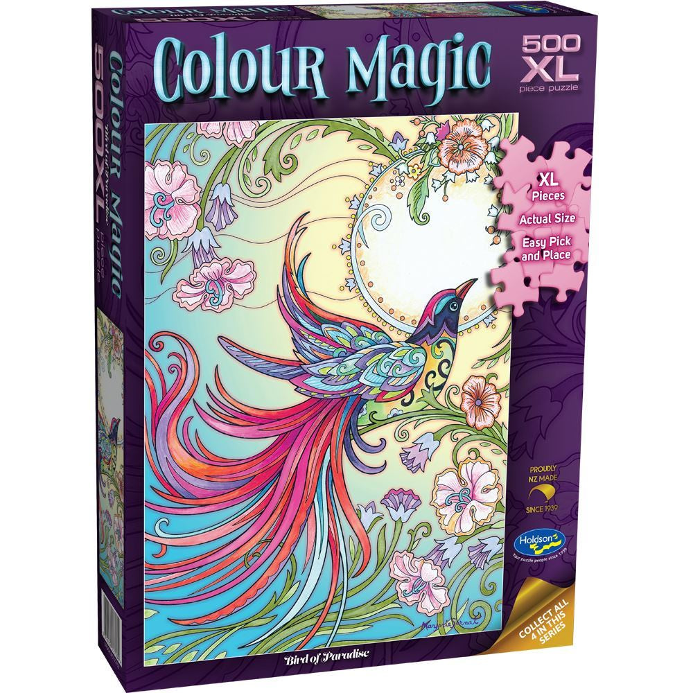 Holdson Puzzle - Colour Magic 500pc XL (Bird of Paradise)