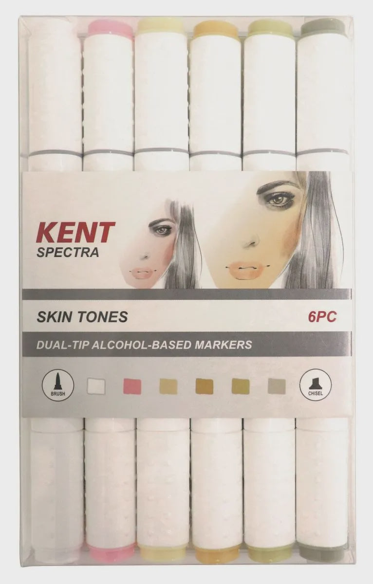 Kent Spectra Brush Marker Set/6 Skin