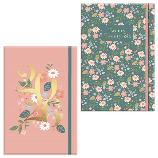 2026 Diary A5 Week To View Bloomscape Assorted