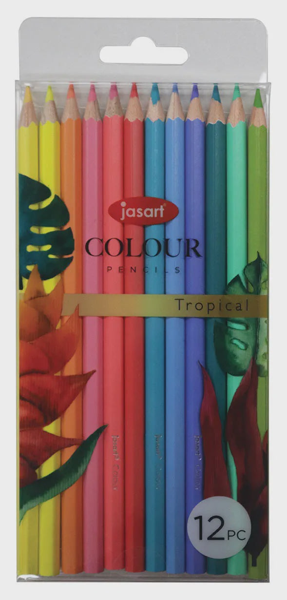 Jasart Colour Pencil Studio Tropical 12P