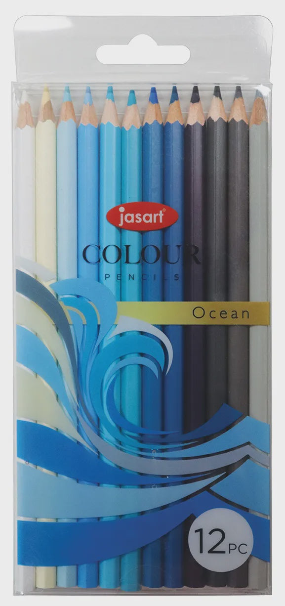 Jasart Colour Pencil Studio Ocean 12Pce