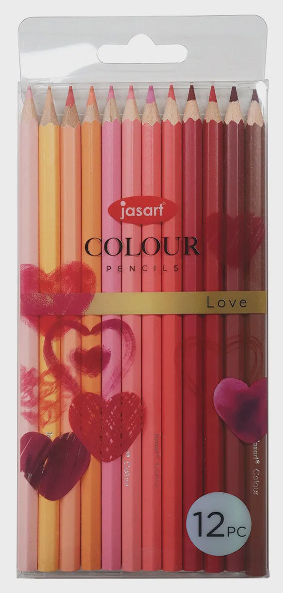 Jasart Colour Pencil Studio Love 12 Pce