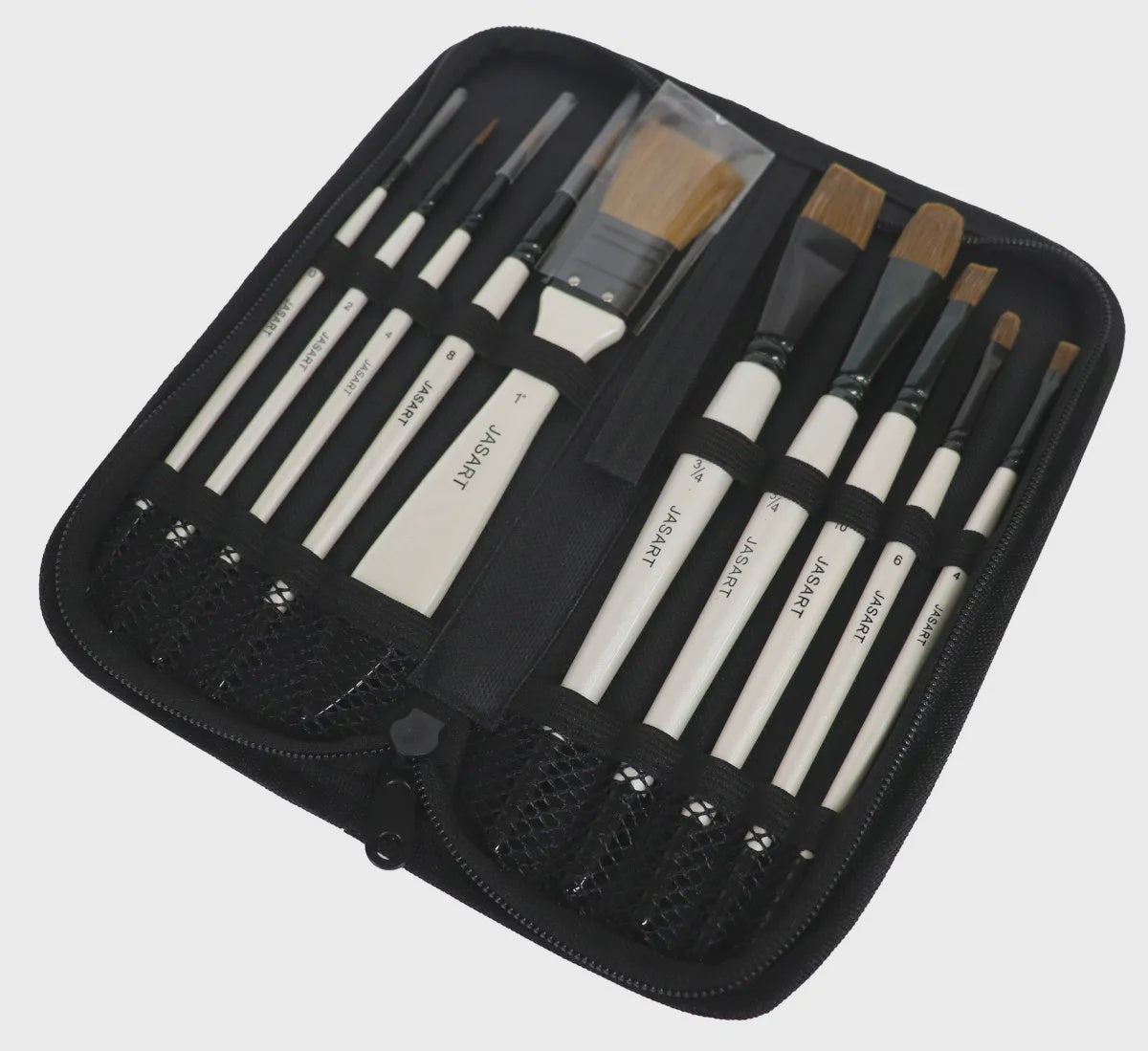 Jasart Natural Brush Wallet Set 10 Pce