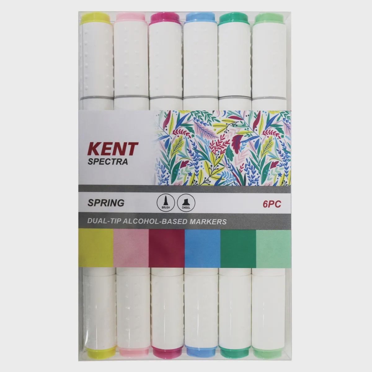 Kent Spectra Brush Marker Set/6 Spring