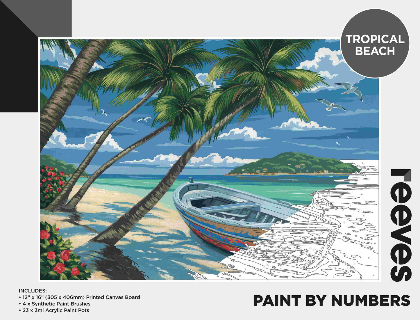 Reeves Paint By Numbers - 19 Designs
