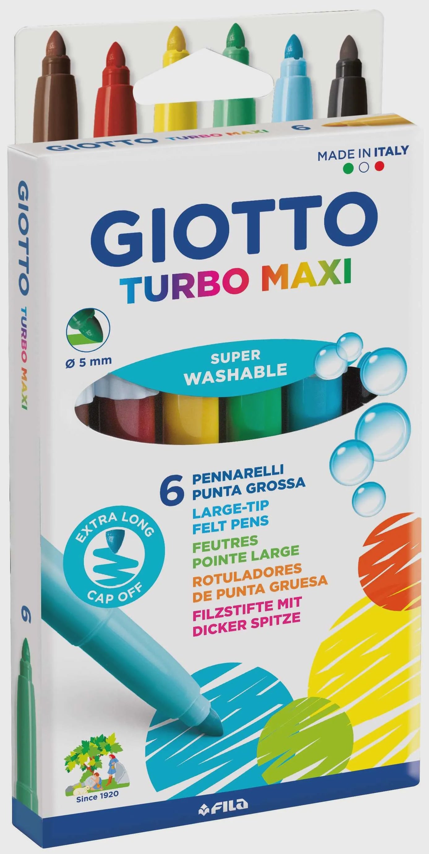 Giotto Turbo Maxi Markers Pkt 6