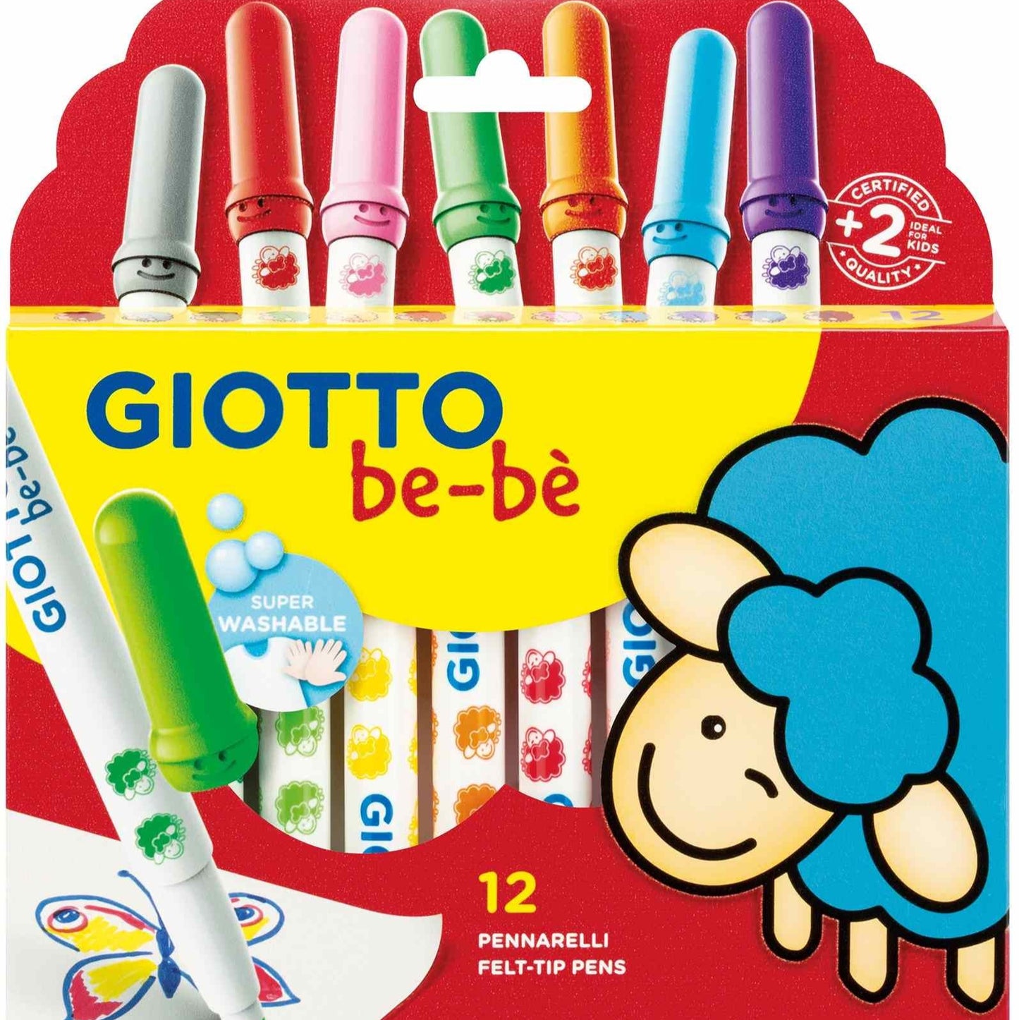 Giotto Be-Be Fibre Pens 12 Pack
