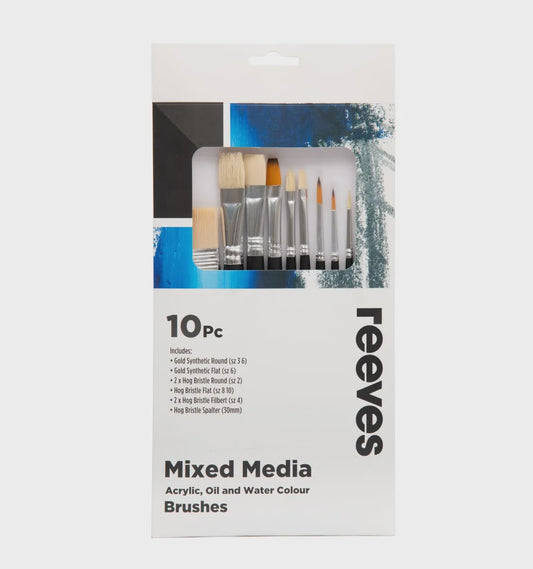 Reeves Mixed Media Brush Sets 10pc