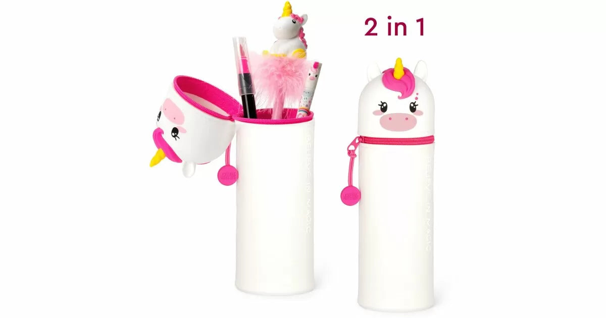 Legami 2-in-1 Silicone Pencil Case Kawaii