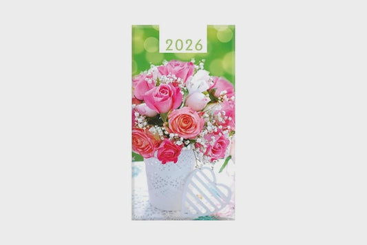 Diary Fashion Slim Week to View Sunflowers or Roses 2026