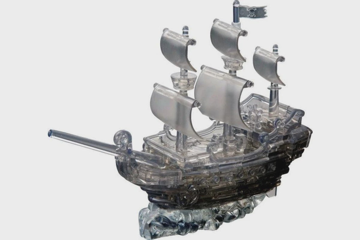 Crystal Puzzle Black Pirate Ship 101pc