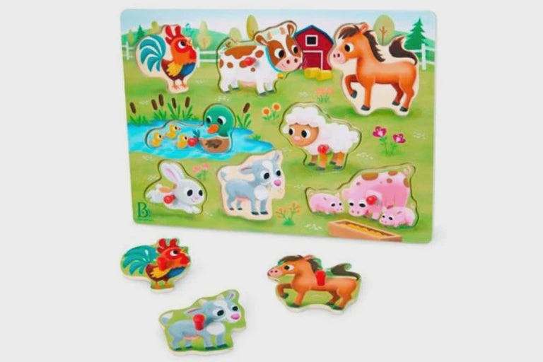 B Wooden Puzzle Farm Animals