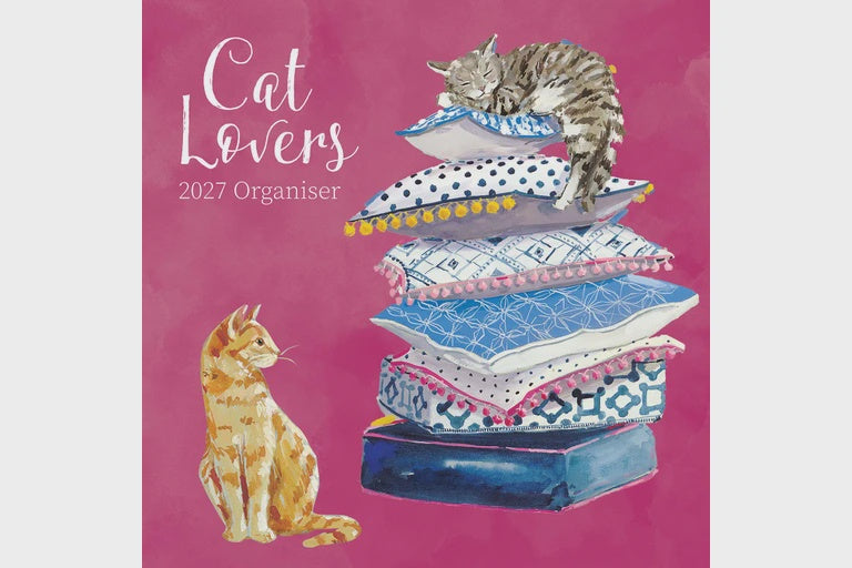 2027 Calendar Cat Lovers Organiser Square