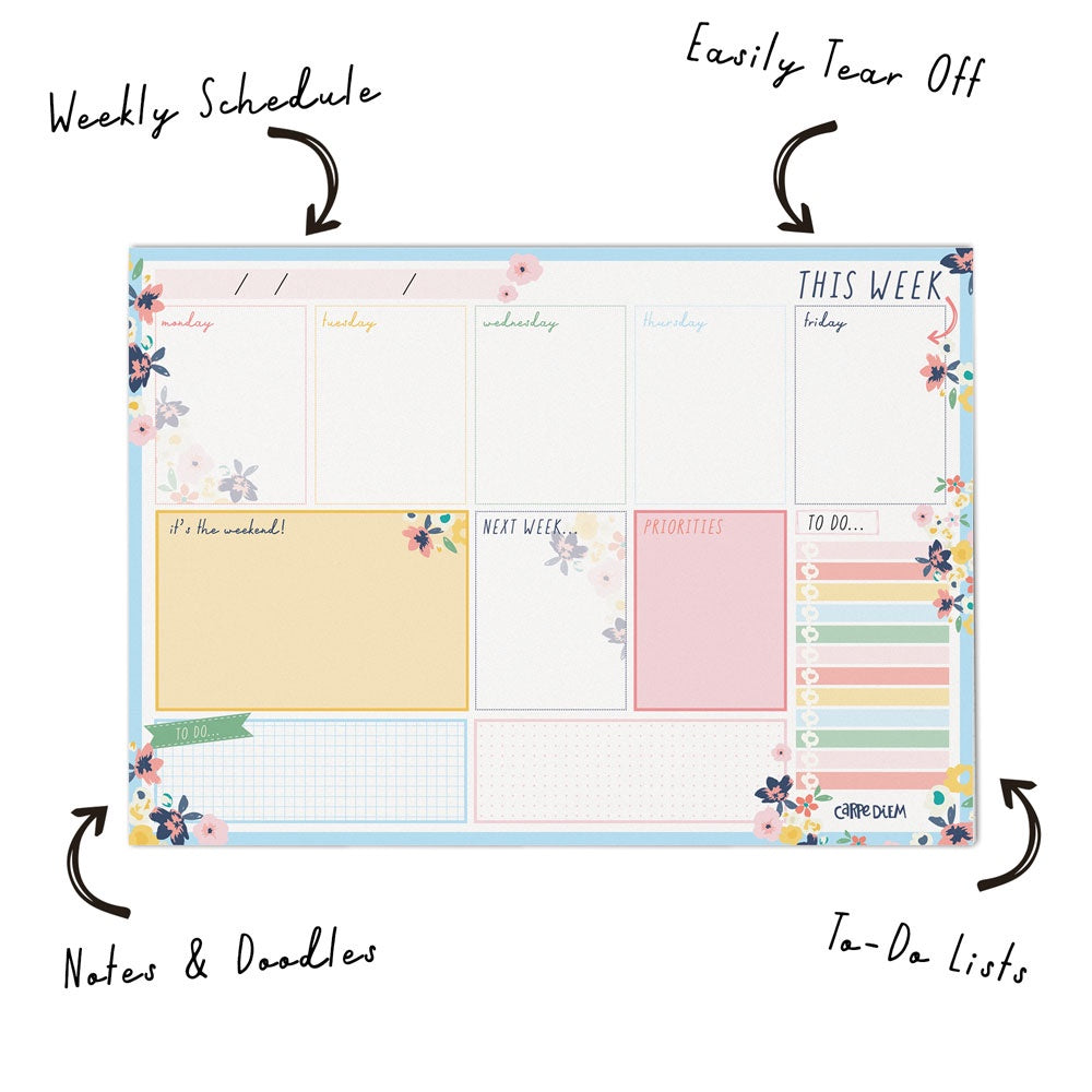 Pukka Carpe Diem Weekly Planner Pad