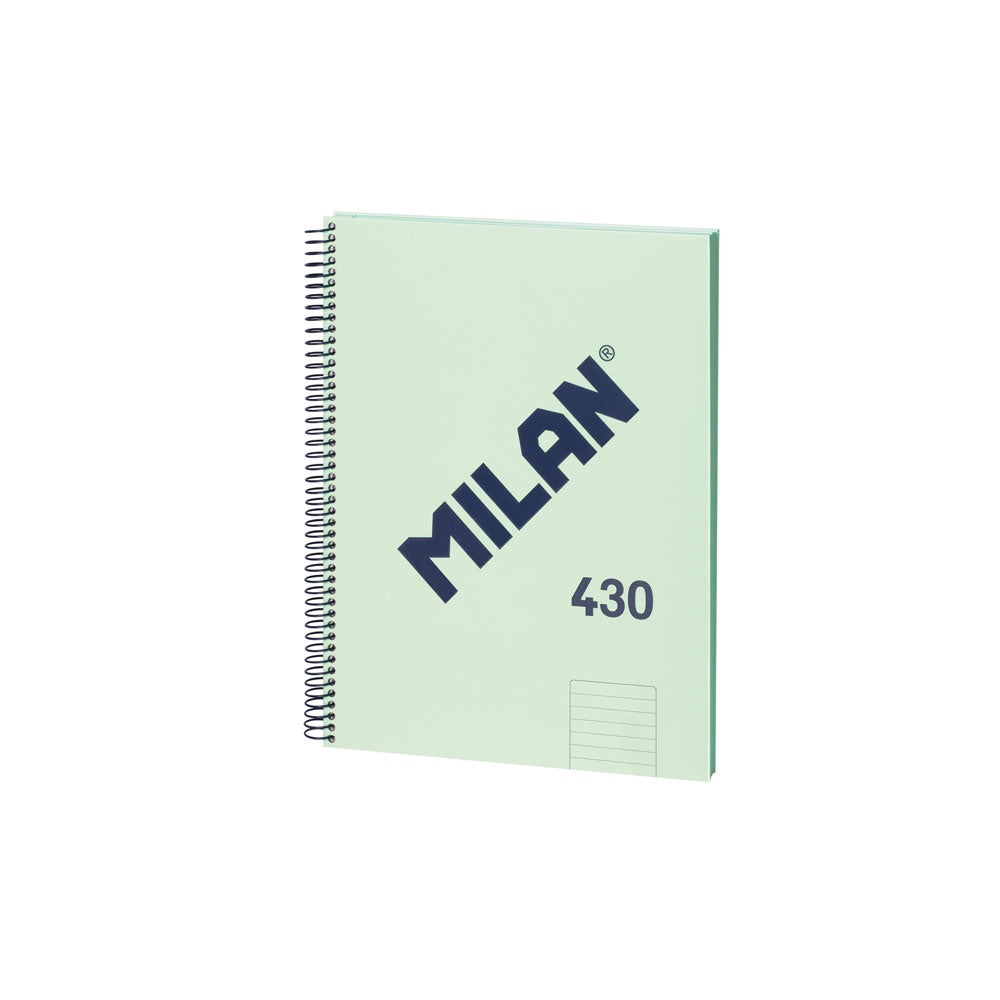 Milan Notebook Spiral Hardcover A4 Green