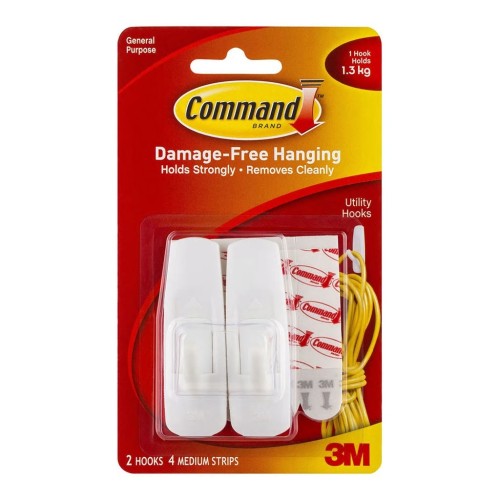 Hooks 3M Command Medium Pk 2