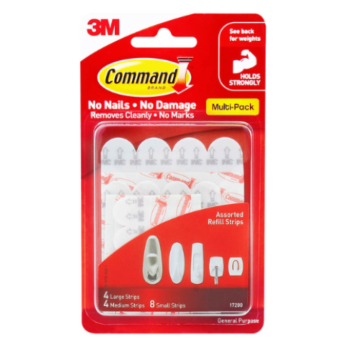 Command 3M Value Pack Asstd Refil Strips