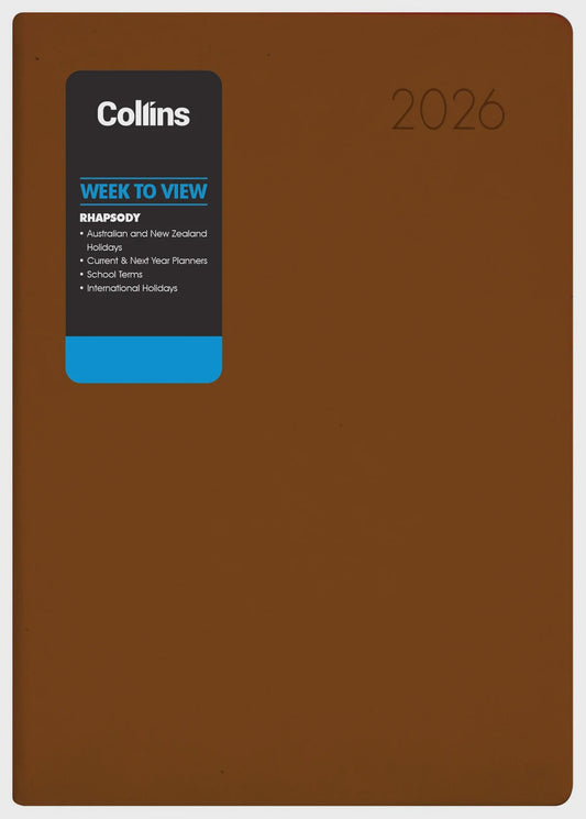 2026 Collins Rhapsody A73 Week To View Diary