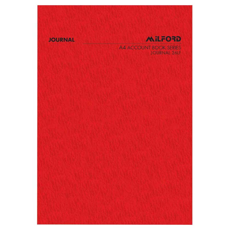 Milford A4 Account Book Journal 26Lf