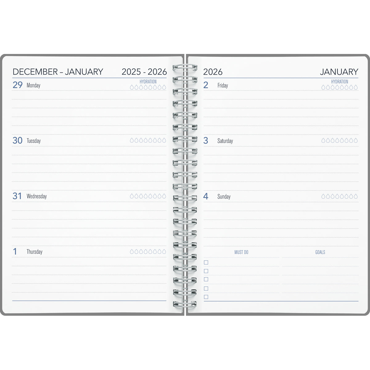 2026 Collins Diary A63 Kiwi Vibe Week to View Even Year