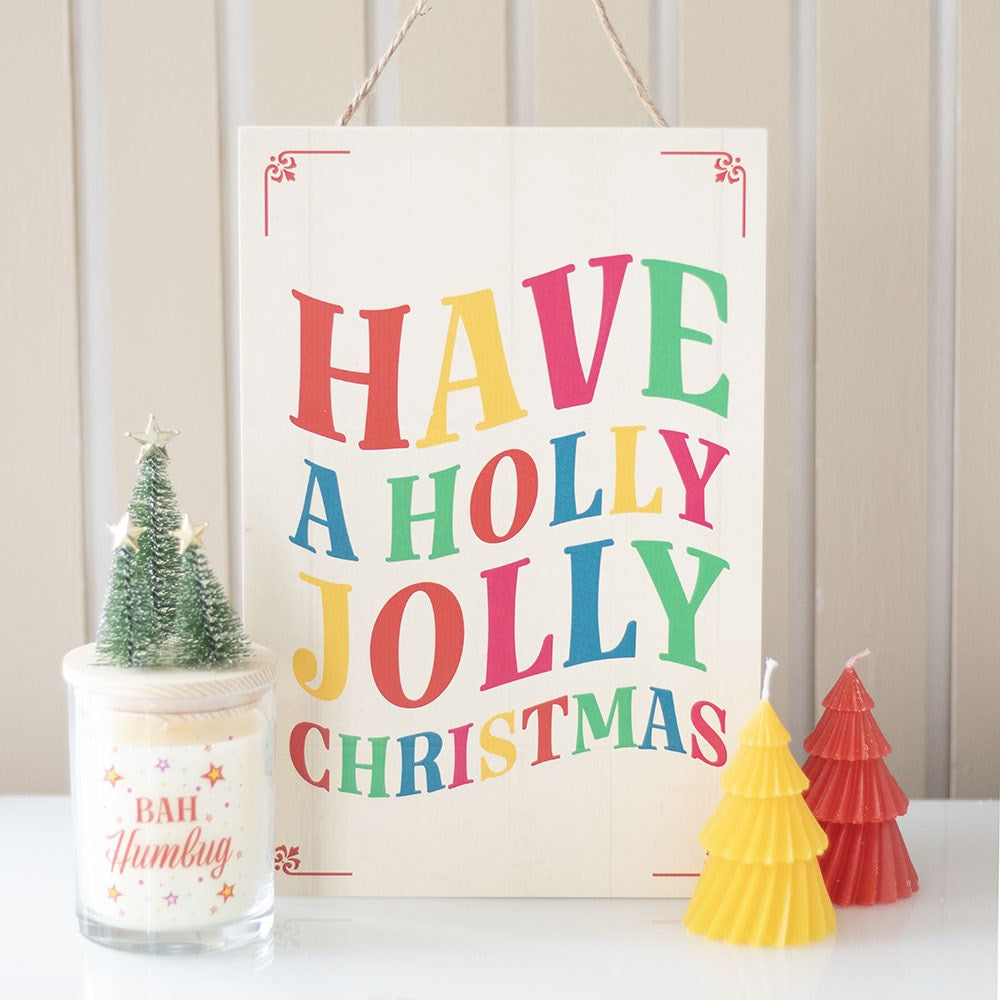 Holly Jolly MDF Sign