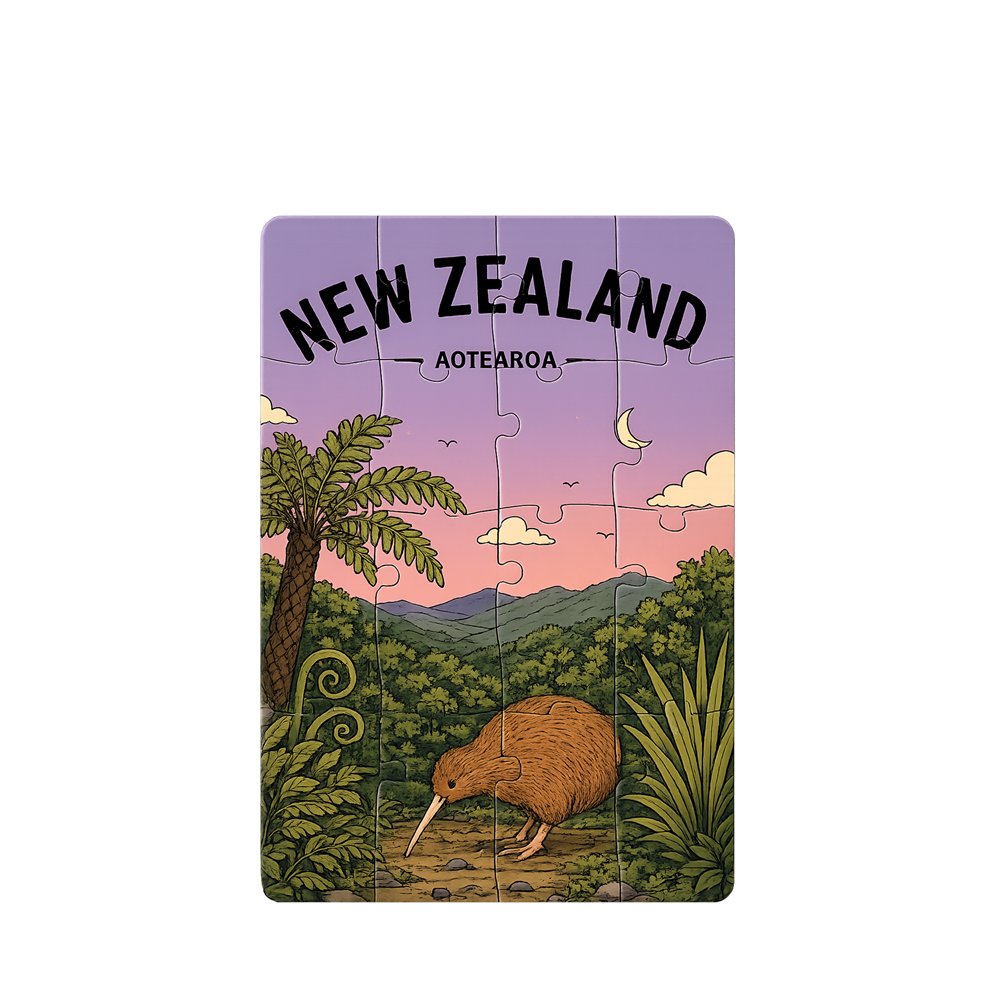 New Zealand Puzzle Magnet: Kiwi