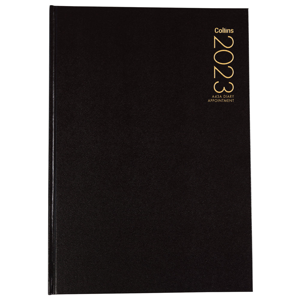 Collins Diary A43A Black Appointment 2027
