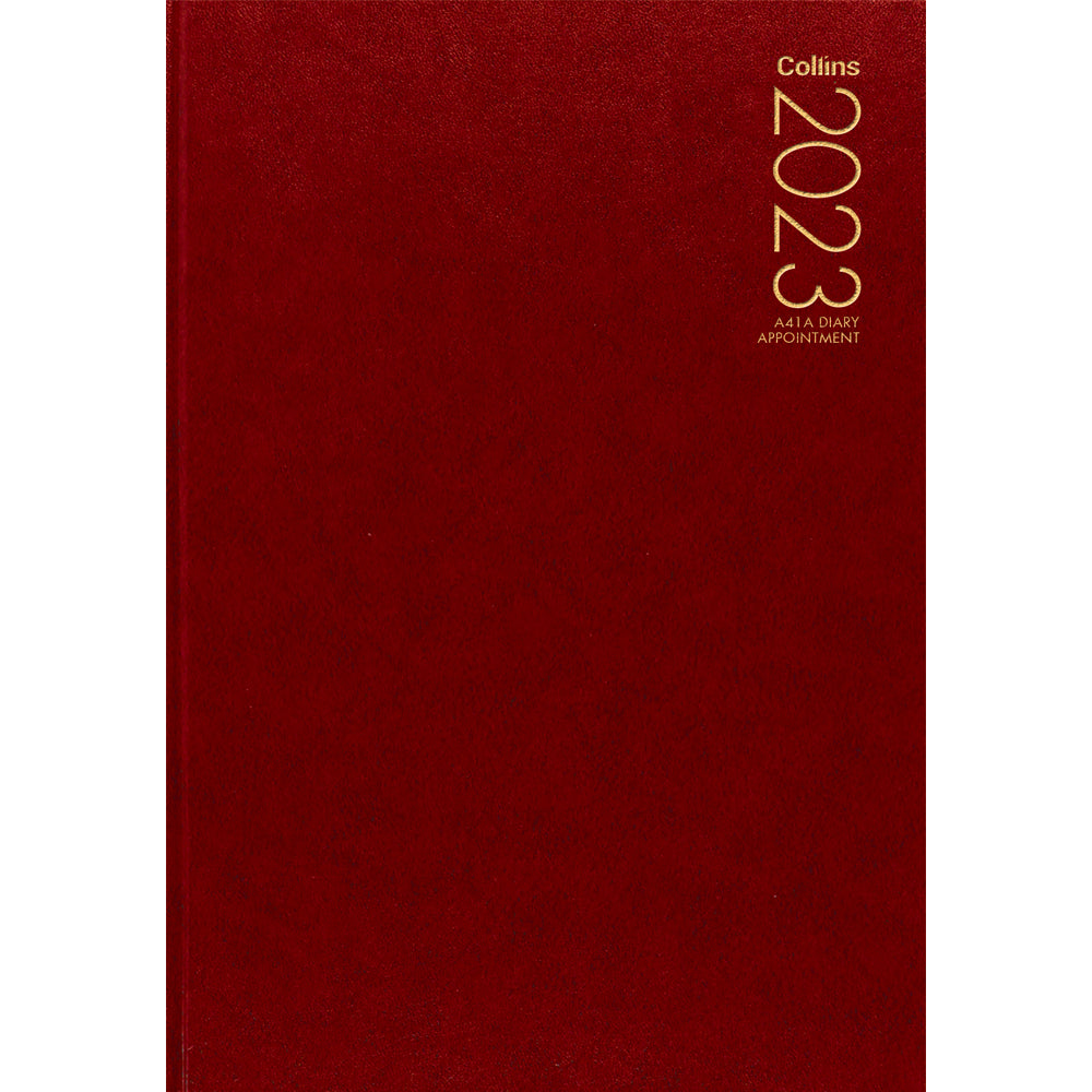 Collins Diary A41A Red Appointment 2027