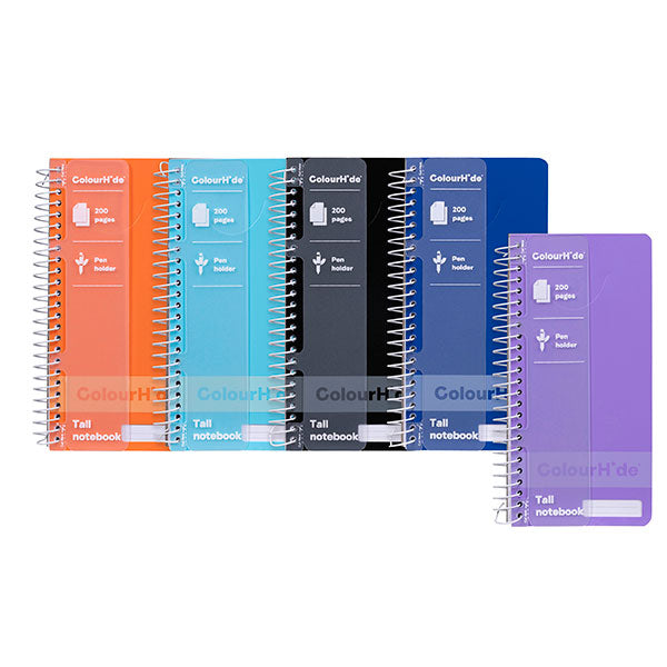 ColourHide Notebook Tall 200PG Astd