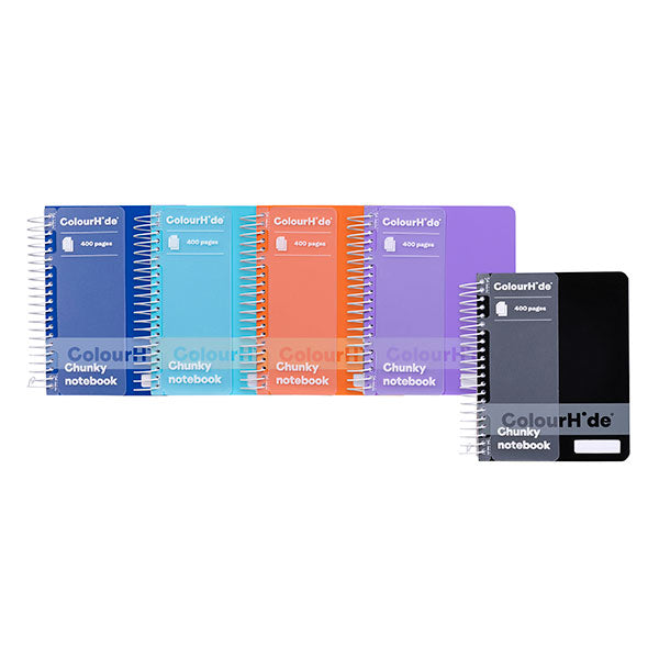 ColourHide A6 Notebook Chunky 400 Page Astd