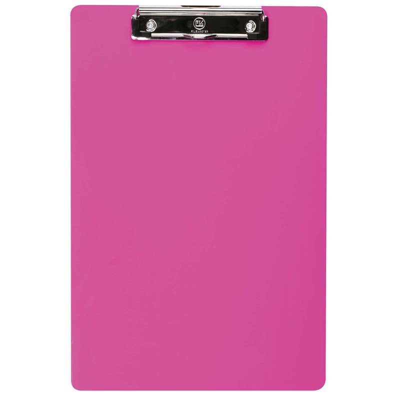 FM Clipboard Pink Foolscap Plastic