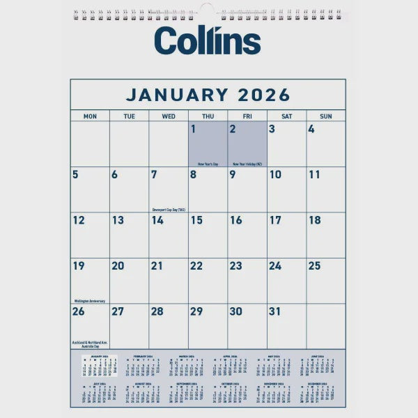 2026 Collins One Month To View Wiro Calendar