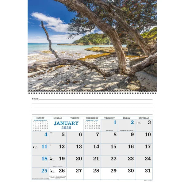 Our New Zealand Booklet Calendar 2026