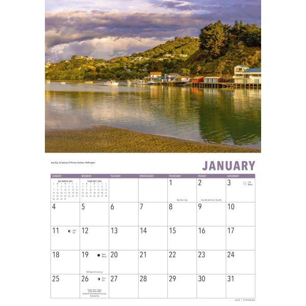 New Zealand Booklet Calendar 2026