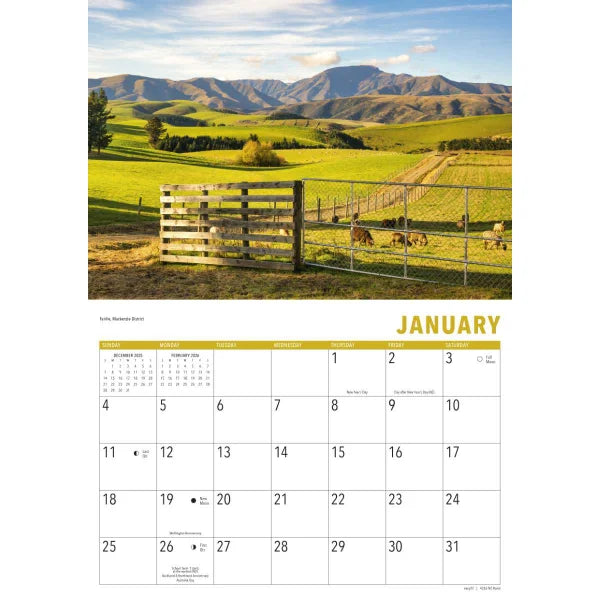 New Zealand Rural Calendar 2026