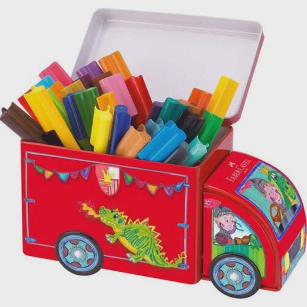 Faber-Castell Connector Pens Markers Tin Truck - 33