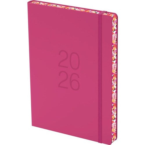 Collins Diary A51 2026 Day Per Page Colour Edge Pink