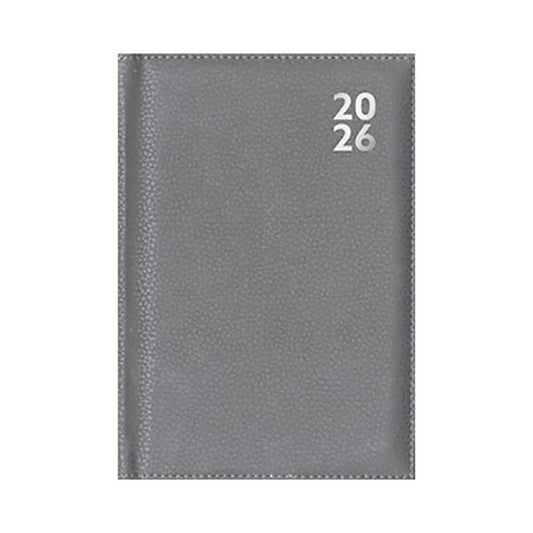 2026 Diary Premium A6 Week to View Grey or Black