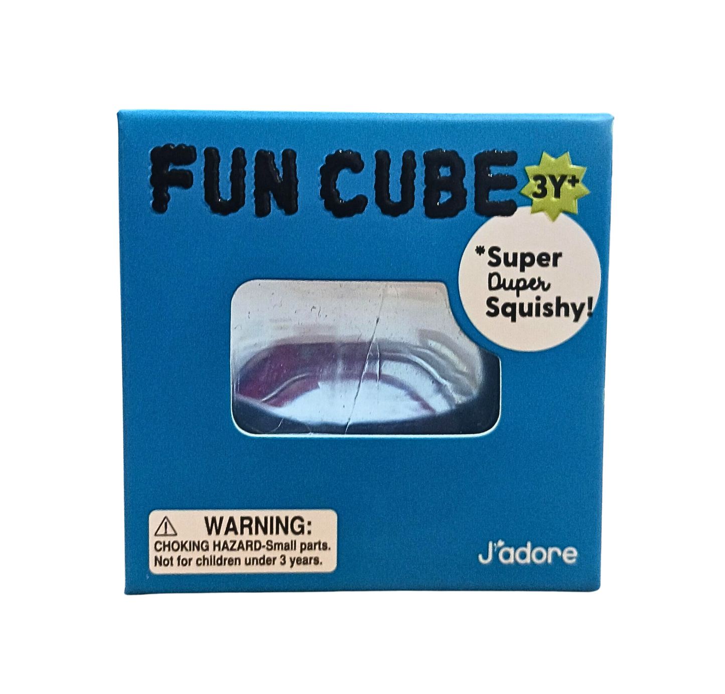 J'adore Fun Cube Squishy - Blue