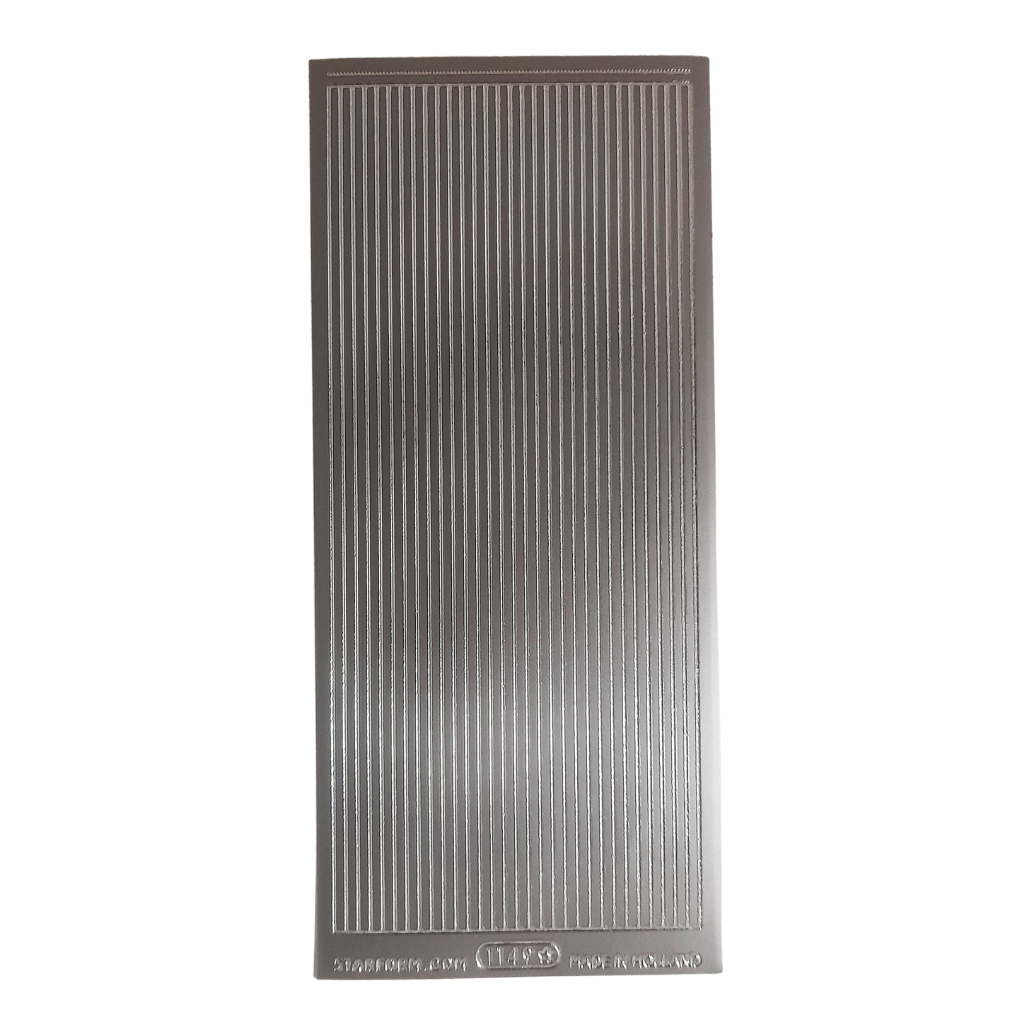 Lines Straight Stickers Silver #PC1149S