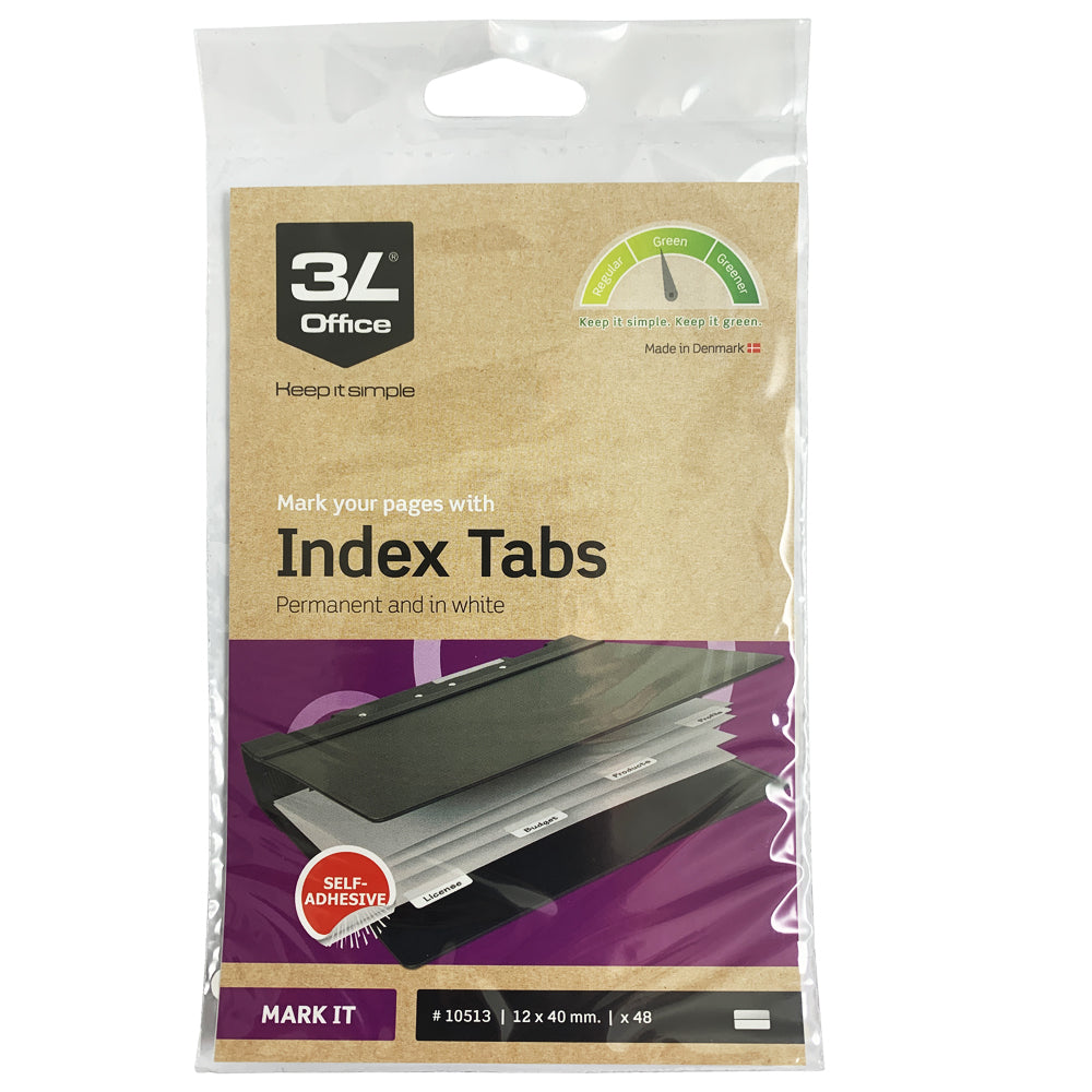 Index Strips 3L White