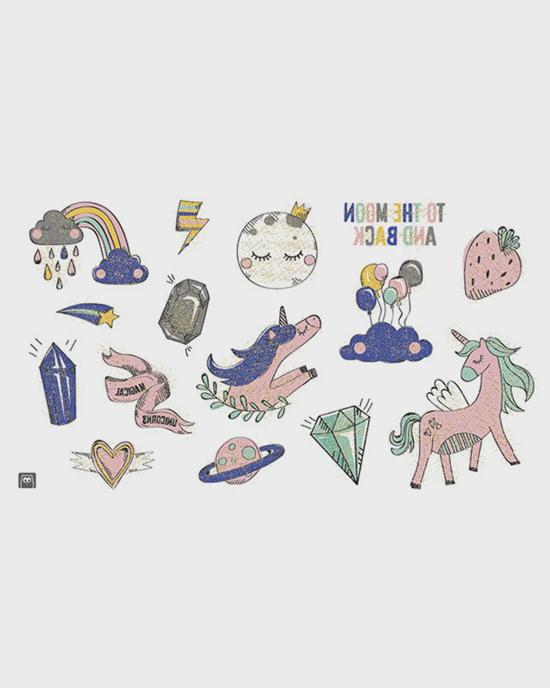 Eurekakids Temporary Unicorn Tattoos
