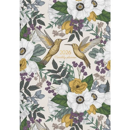 Collins Monthly Planner 2026 Gold Birds