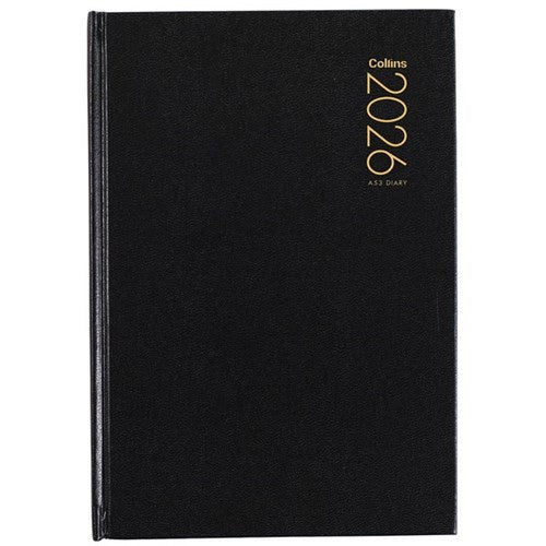 2026 Collins A53 Diary A5 Week To View Black