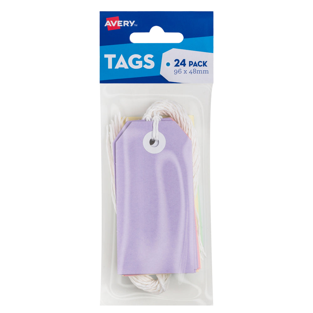 Avery Coloured Tags Pastel