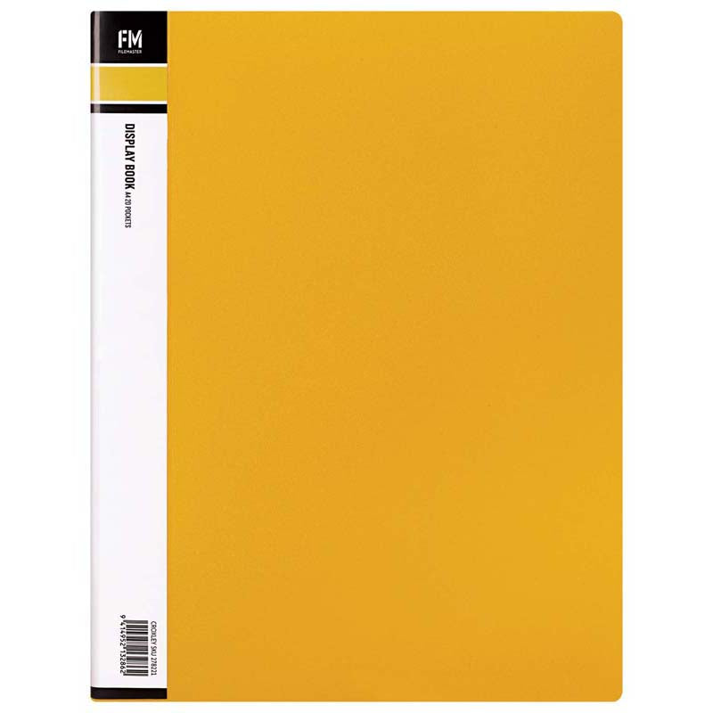Display Book Fm A4 20 Pckt Yellow